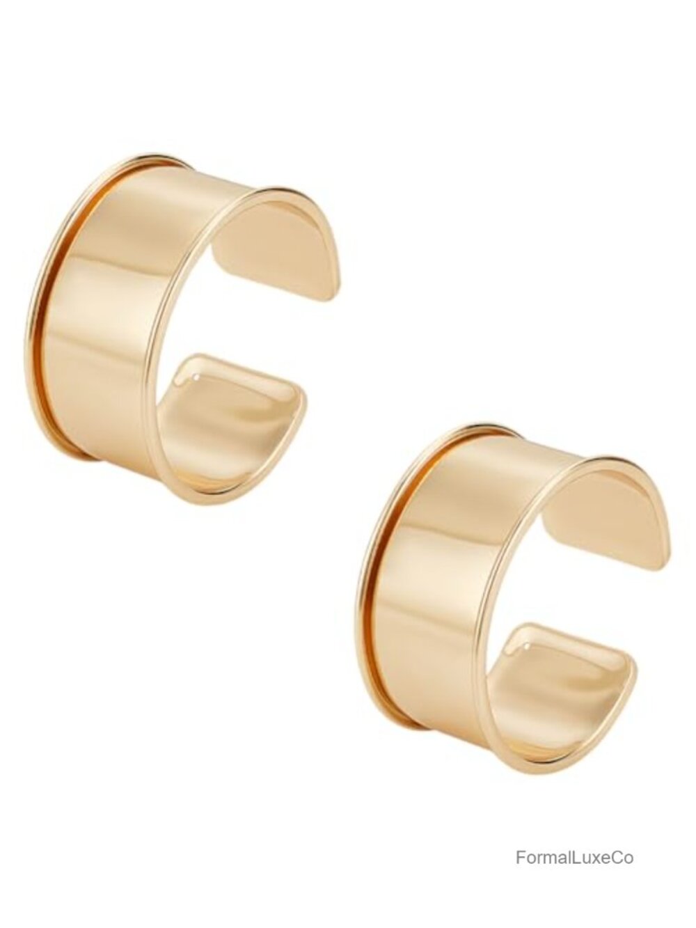 Grooved Punk Style Wide Open Cuff Bangle Bracelet for DIY Gemstone Inlay 34.5mm